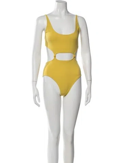 Pre-owned Hermes One-piece W/ Tags In Yellow