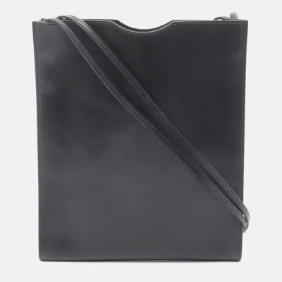Pre-owned Hermes Onimaitou Black Box Calf Leather Crossbody Shoulder Bag
