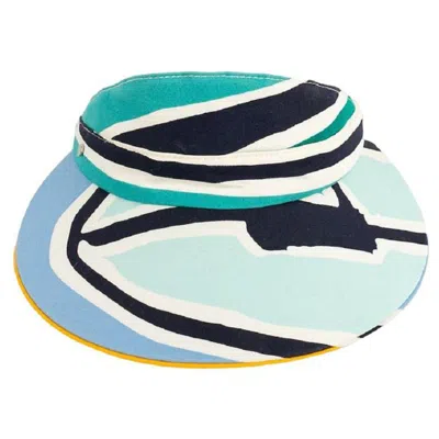 Pre-owned Hermes Hermès Open Cap With Fabric Visor In Gray