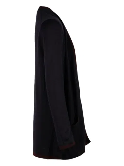 Pre-owned Hermes Open-front Pocket Cardigan In Black
