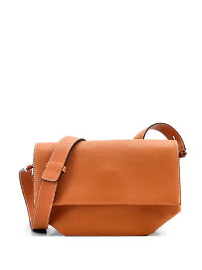 Pre-owned Hermes Opli Bag Novillo 24 Shoulder Bag In Brown