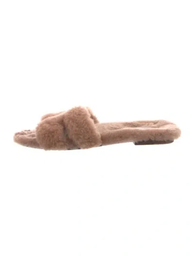 Pre-owned Hermes Oran H Logo Slides In Neutrals