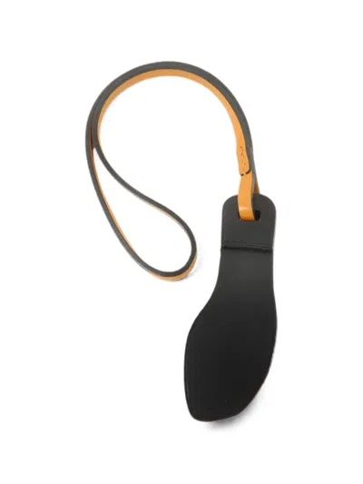 Pre-owned Hermes Oran Nano Bag Charm In Black