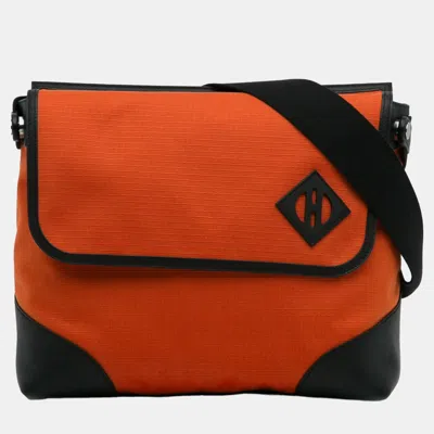 Pre-owned Hermes Orange Allback Messenger Bag