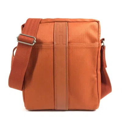 Pre-owned Hermes Orange Canvas Pochette Shoulder Bag ()