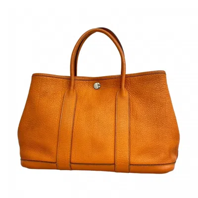 Pre-owned Hermes Orange Negonda Leather Tote Bag ()
