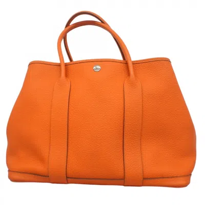 Pre-owned Hermes Orange Negonda Leather Tote Bag ()