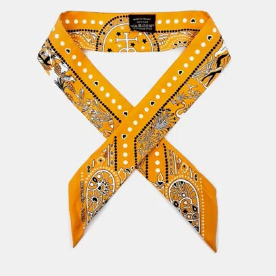 Pre-owned Hermes Orange Twilly