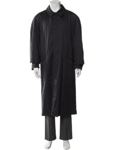 Pre-owned Hermes Overcoat In Blue