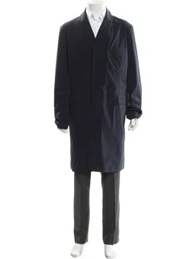 Pre-owned Hermes Overcoat W/ Tags In Blue