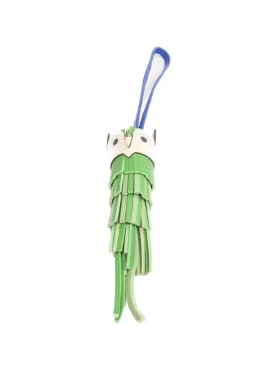 Pre-owned Hermes Owl Bag Charm In Green