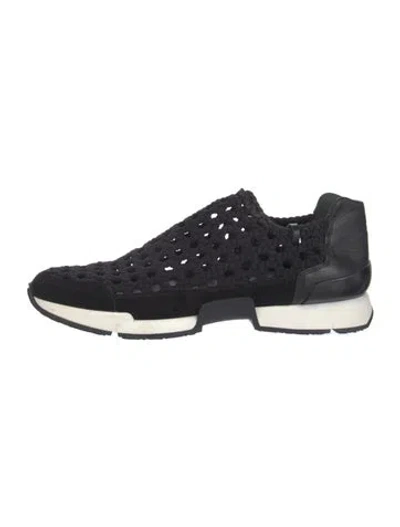 Pre-owned Hermes Oxygene Sneakers In Black