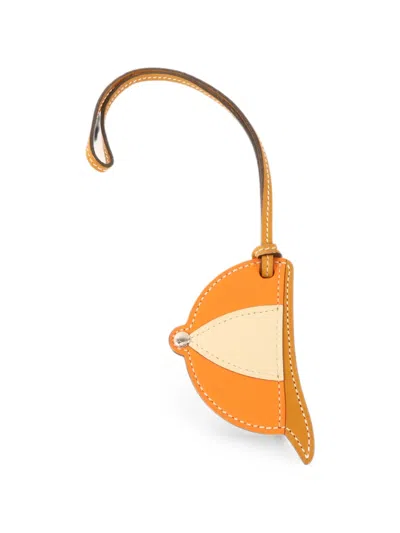Pre-owned Hermes Paddock Bombe Bag Charm In Neutral