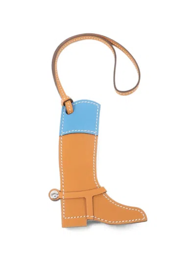 Pre-owned Hermes Paddock Boot Charm In Brown