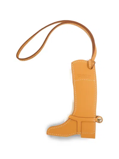 Pre-owned Hermes Paddock Boot Charm In Neutral