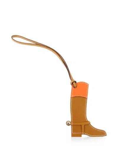 Pre-owned Hermes Paddock Boot Charm In Neutral