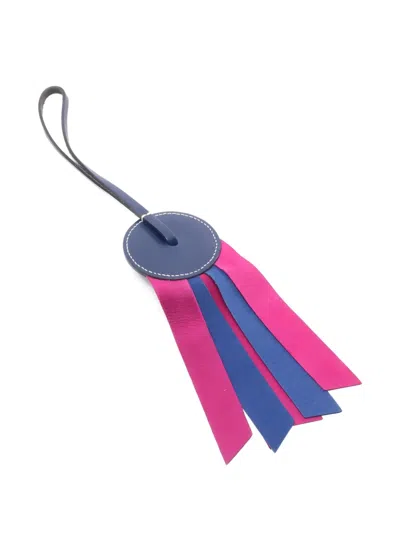 Pre-owned Hermes Paddock Flott Bag Charm In Pink