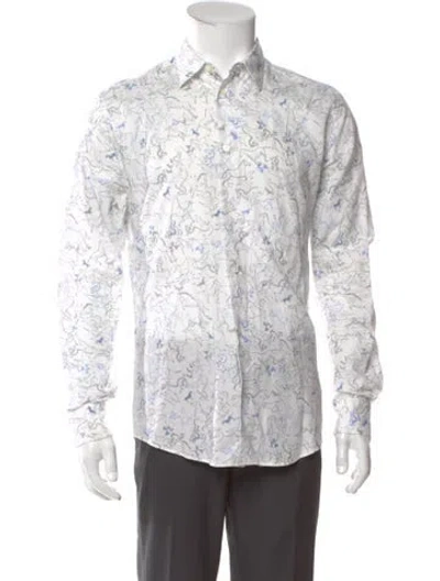 Pre-owned Hermes Paisley Print Long Sleeve Shirt In Multi
