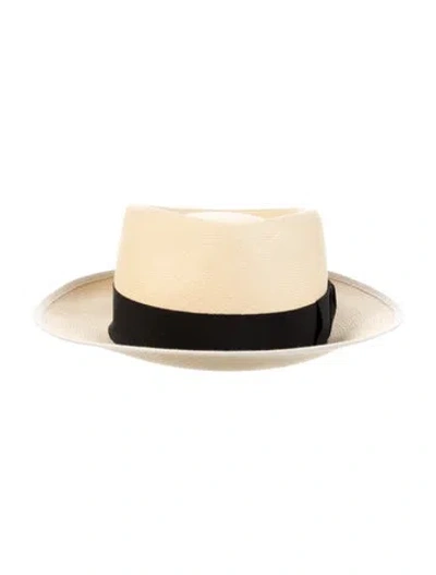 Pre-owned Hermes Panama Straw Hat In Neutral
