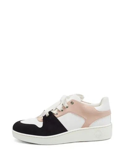 Pre-owned Hermes Panelled Low-top Sneakers In White