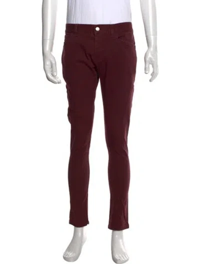 Pre-owned Hermes Pants In Burgundy