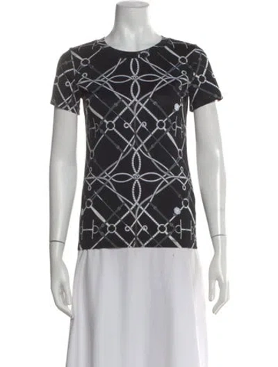 Pre-owned Hermes Parcours Sans Faute Graphic Print T-shirt W/ Tags In Multi