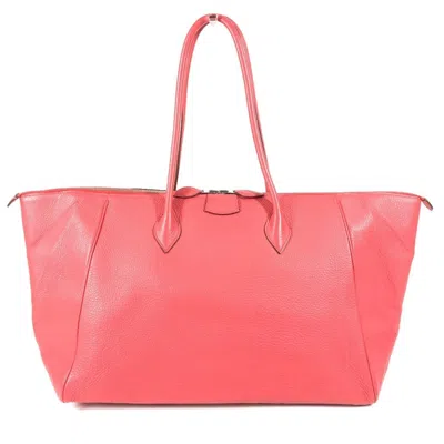 Pre-owned Hermes Paris Bombay Red Color Taurillon Clemence Leather Boston Bag Shoulder Bag ()