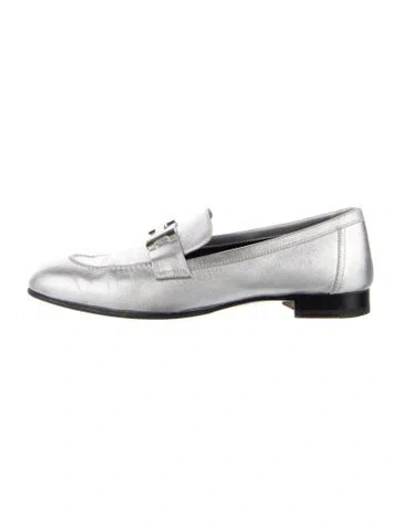 Pre-owned Hermes Paris H Logo Loafers