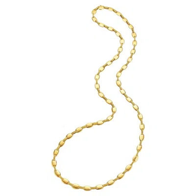 Pre-owned Hermes Paris Vintage Gold 36" Oval Link Chain In Multi