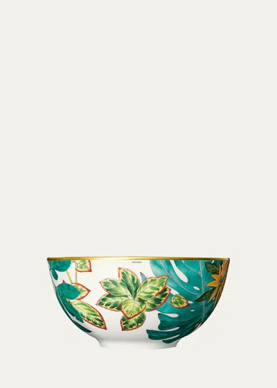 Hermes Passifolia Large Bowl, 35 Oz. In Green