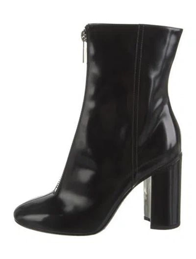 Pre-owned Hermes Patent Leather Boots In Black