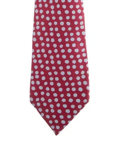 Pre-owned Hermes Pattern Print Tie