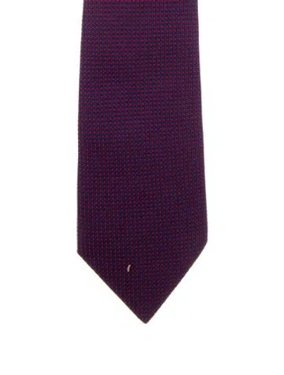 Pre-owned Hermes Pattern Print Tie In Multi