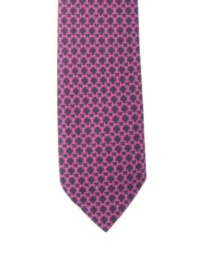 Pre-owned Hermes Patterned Classic Tie In Multi
