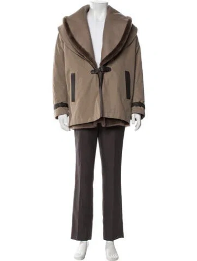 Pre-owned Hermes Peacoat In Brown