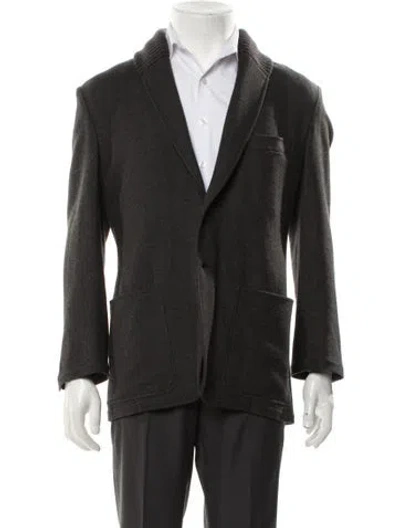 Pre-owned Hermes Peacoat In Gray