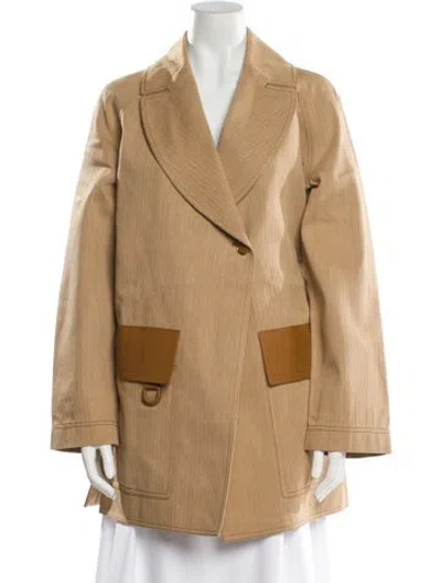 Pre-owned Hermes Peacoat In Neutral
