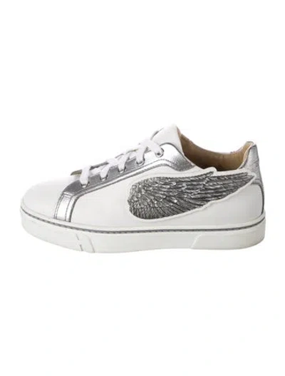 Pre-owned Hermes Pegasus Sneakers In Metallic/white