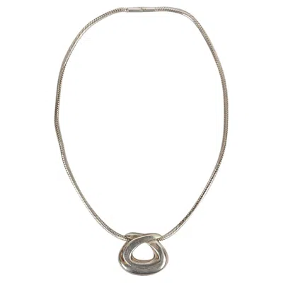 Pre-owned Hermes Hermès Pendant Necklace In Silver In Multi