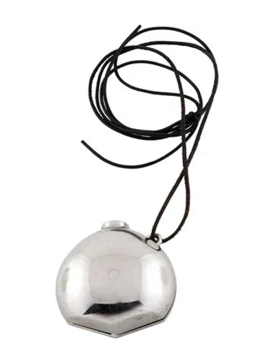 Hermes Perfume Bottle In Silver