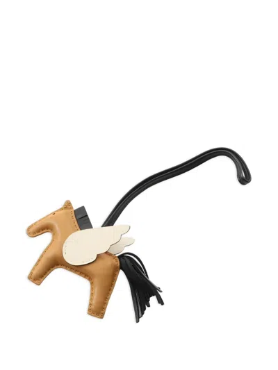 Pre-owned Hermes Pesagus Bag Charm In Brown