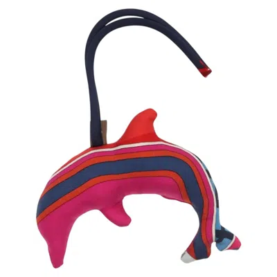 Pre-owned Hermes Petit H Dolphin Bag Charm Silk Purple Silk Charms And Keychains Accessory ()