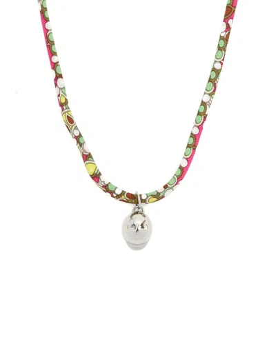 Pre-owned Hermes Hermès Petit H Tourbillon Hat Necklace In Multi