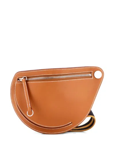 Pre-owned Hermes Petite Course Bag Epsom Belt Bag In Brown