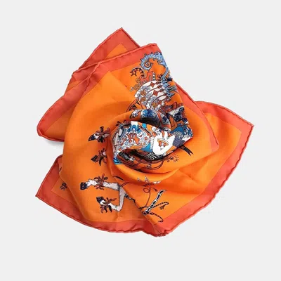 Pre-owned Hermes Hermès Petite Scarf In Multi