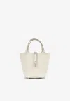 Hermes Picotin 18 In Craie Clemence With Palladium Hardware In White