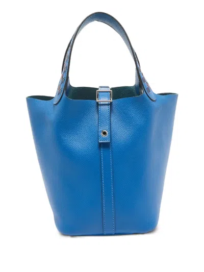 Pre-owned Hermes Picotin Lock 18 Structured Bucket Bag