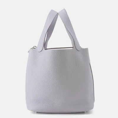 Pre-owned Hermes Picotin Lock Green Pantan Taurillon Clemence Size Mm