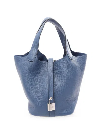 Hermes Picotin Lock Handbag In Blue