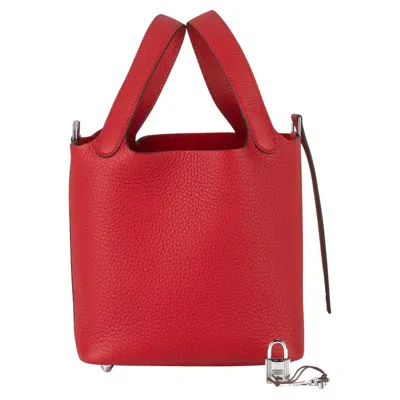 Pre-owned Hermes Hermès Picotin Lock Tote Rouge Radieux New In Box In Red